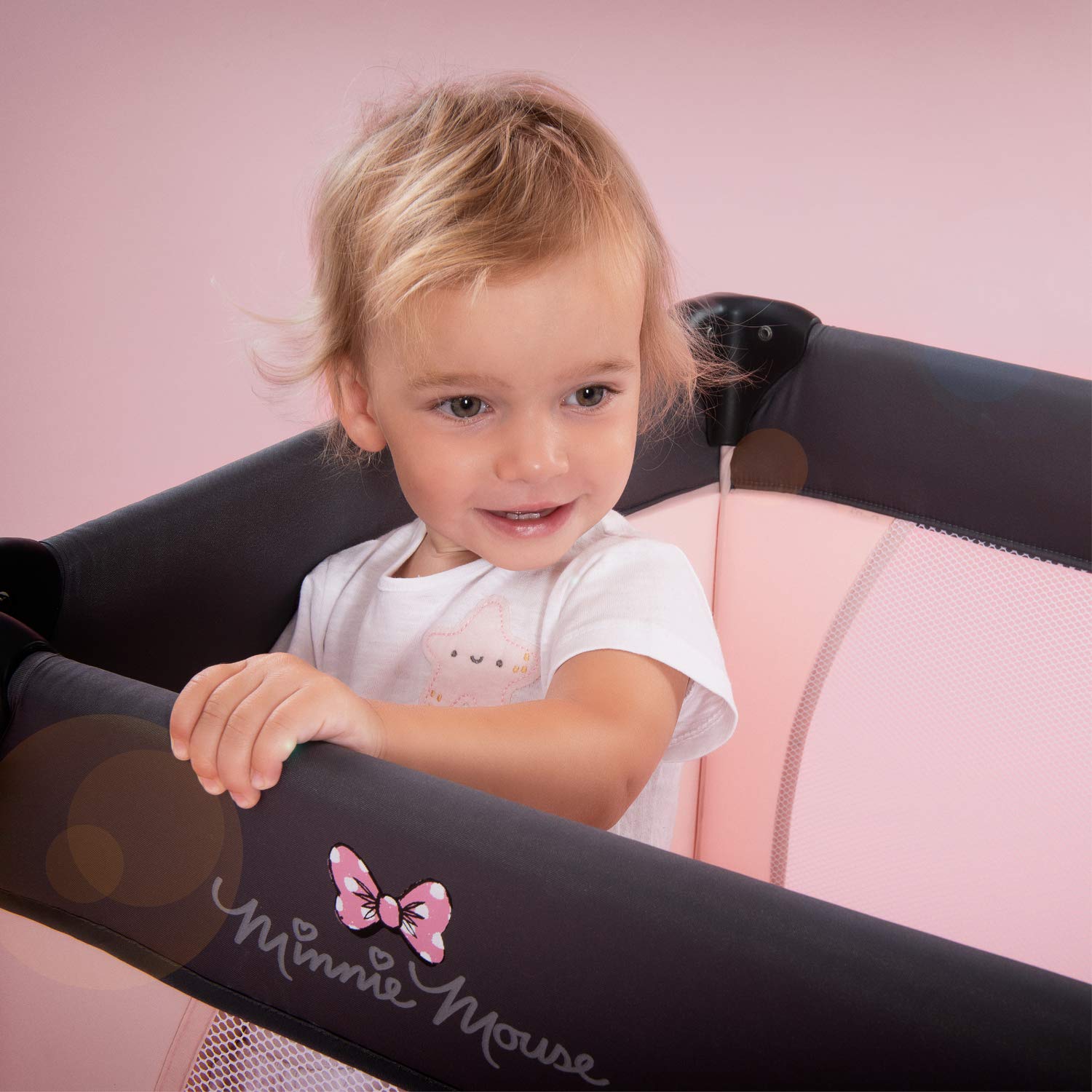 Hauck Kinderreisebett Dream N Play Disney Minnie – Zusammenklappbar, 0–15 kg